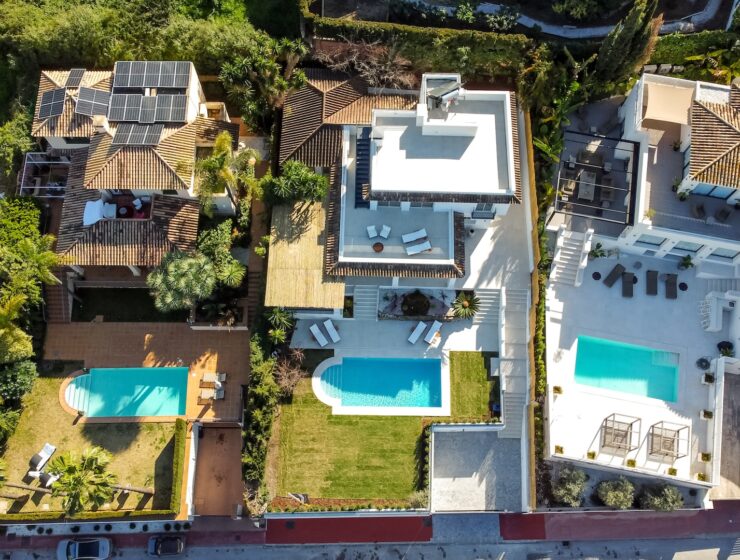 villa drone shoot