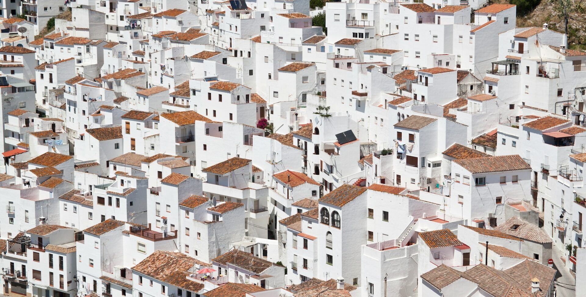 Spanish white houses view